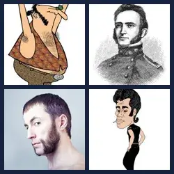 4 Pics 1 Word SIDEBURNS