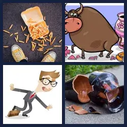 4 Pics 1 Word CLUMSY