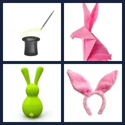 4 Pics 1 Word RABBIT