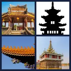 4 Pics 1 Word PAGODA
