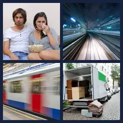 4 Pics 1 Word MOVING