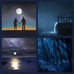 4 Pics 1 Word MOONLIGHT