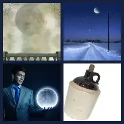 4 Pics 1 Word MOONSHINE