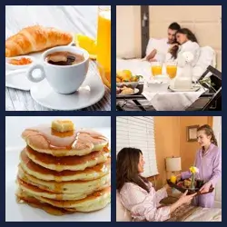 4 Pics 1 Word BREAKFAST