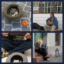 4 Pics 1 Word BUSKER