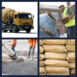 4 Pics 1 Word CEMENT