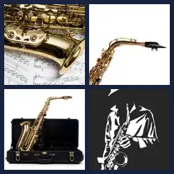 4 Pics 1 Word SAXOPHONE