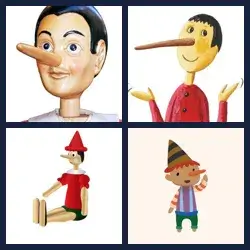 4 Pics 1 Word PINOCCHIO