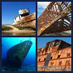 4 Pics 1 Word SHIPWRECK