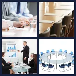 4 Pics 1 Word BOARDROOM