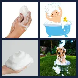 4 Pics 1 Word LATHER