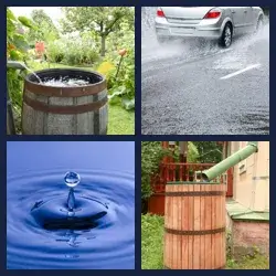 4 Pics 1 Word RAINWATER