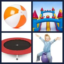 4 Pics 1 Word BOUNCY