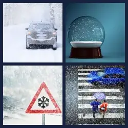 4 Pics 1 Word SNOWSTORM