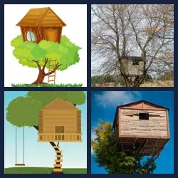 4 Pics 1 Word TREEHOUSE