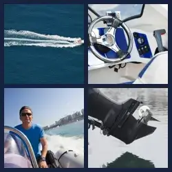 4 Pics 1 Word MOTORBOAT