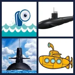 4 Pics 1 Word SUBMARINE