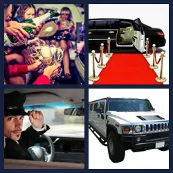 4 Pics 1 Word LIMOUSINE