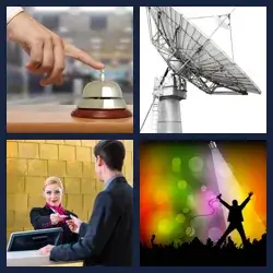 4 Pics 1 Word RECEPTION