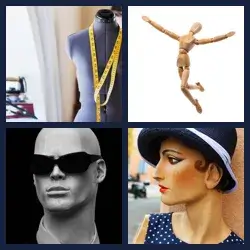 4 Pics 1 Word MANNEQUIN