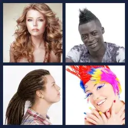 4 Pics 1 Word HAIRSTYLE