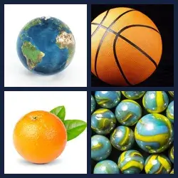 4 Pics 1 Word SPHERICAL