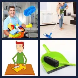 4 Pics 1 Word HOUSEWORK
