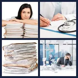 4 Pics 1 Word PAPERWORK