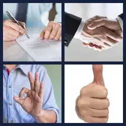 4 Pics 1 Word AGREEMENT
