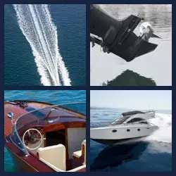 4 Pics 1 Word SPEEDBOAT