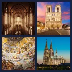 4 Pics 1 Word CATHEDRAL