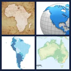 4 Pics 1 Word CONTINENT