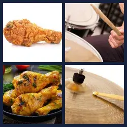 4 Pics 1 Word DRUMSTICK