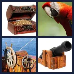 4 Pics 1 Word PIRATE