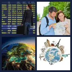 4 Pics 1 Word TRAVEL
