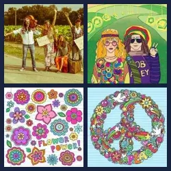 4 Pics 1 Word HIPPIE