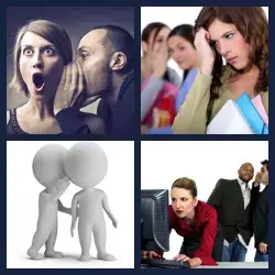 4 Pics 1 Word GOSSIP