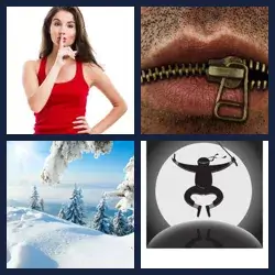 4 Pics 1 Word SILENT