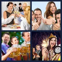 4 Pics 1 Word CHEERS